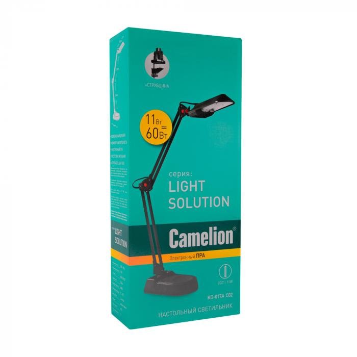 Светильник настольный Camelion KD-017A C02 черный