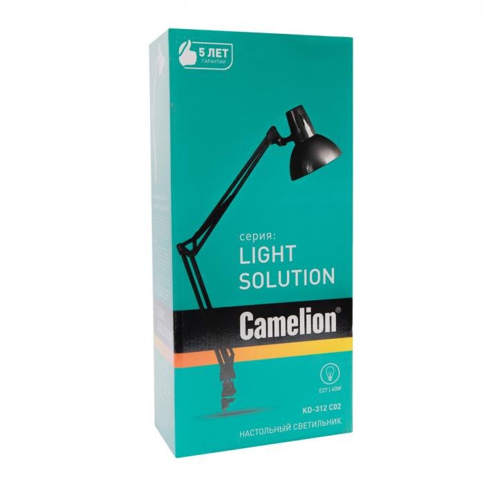 Светильник настольный Camelion KD-312 C02 чёрный
