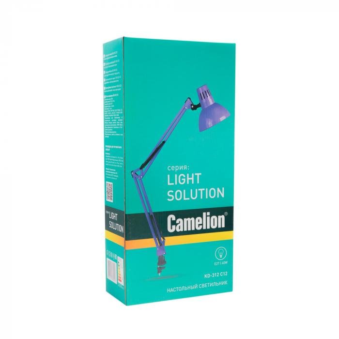 Светильник настольный Camelion KD-312 C12 фиолетовый