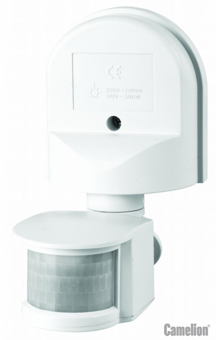 Электронный сенсор включения освещения Camelion LX-16C/Wh, настенный, 180*