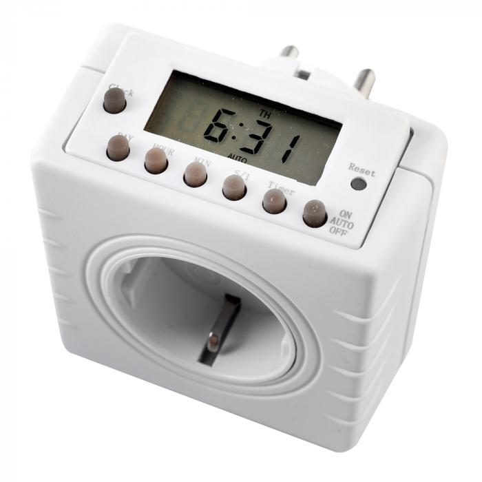 Таймер цифровой розеточный Camelion BND-50/SG3, 7-дневная программа, 230/3500Вт