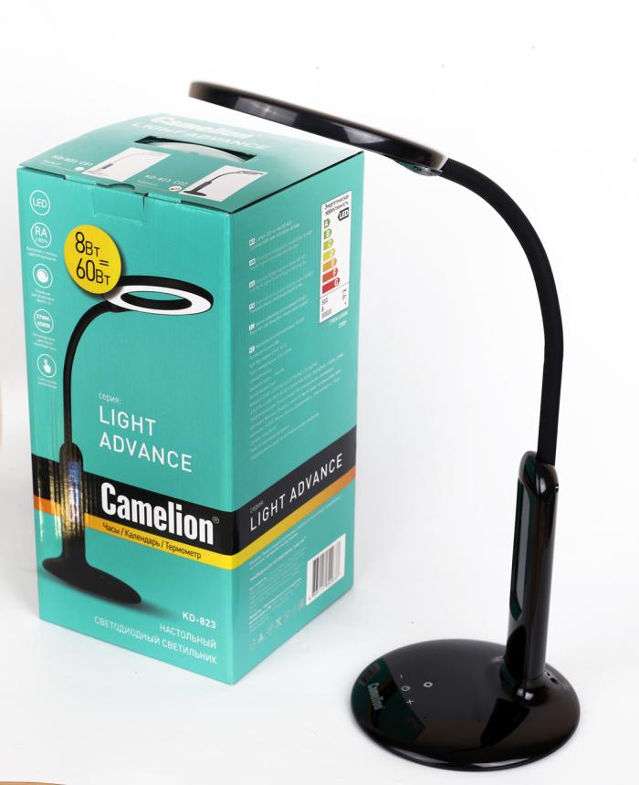 Светильник настольный Camelion KD-823 C02 чёрный LED