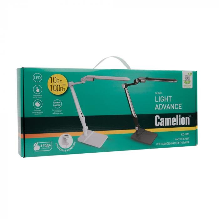 Светильник настольный Camelion KD-831 C02 чёрный LED