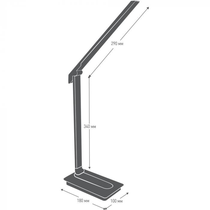 Светильник настольный Camelion KD-846 C02 чёрный LED