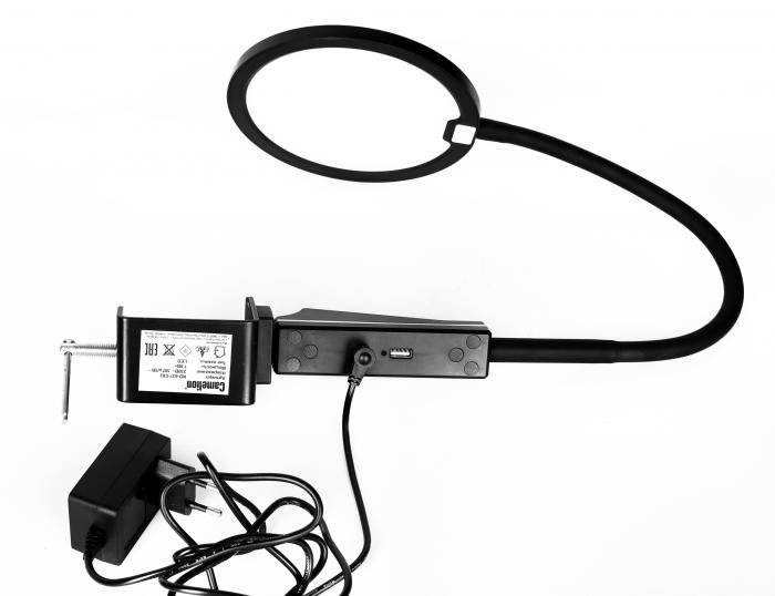 Светильник настольный KD-837 C02 чёрный LED