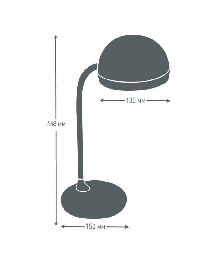 Светильник настольный Camelion KD-828 C02 чёрный LED