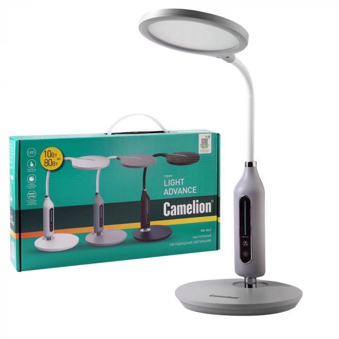 Светильник настольный Camelion KD-862 C09 серый LED