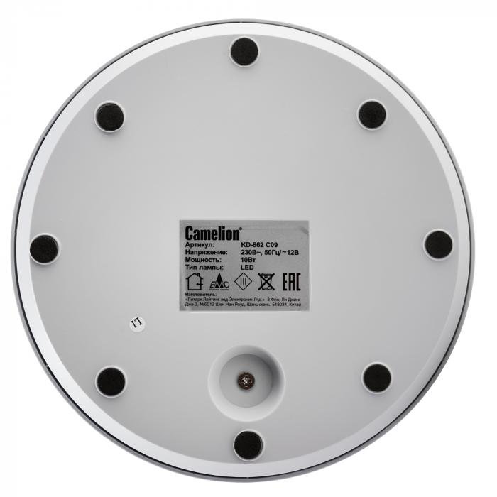 Светильник настольный Camelion KD-862 C09 серый LED