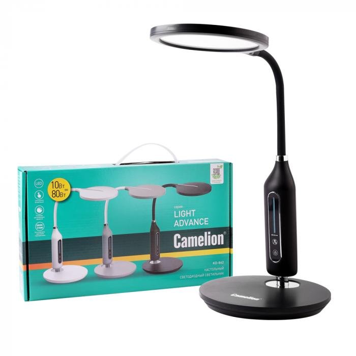 Светильник настольный Camelion KD-862 C02 чёрный LED
