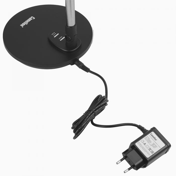 Светильник настольный Camelion  KD-802 C02 чёрный LED