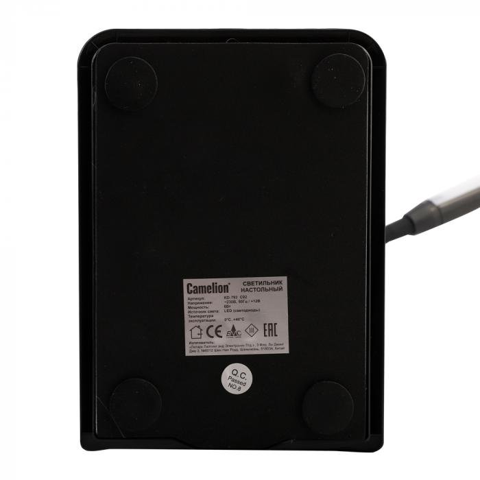 Светильник настольный Camelion KD-792 C02 чёрный LED