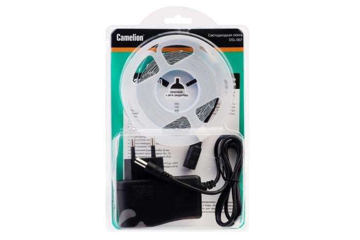 Светодиодная лента Camelion DSL-007 3м 2835-60D IP20 3000K