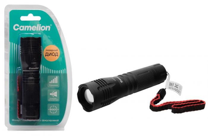 Фонарь лазеродиодный ручной на батарейках Camelion LED51535