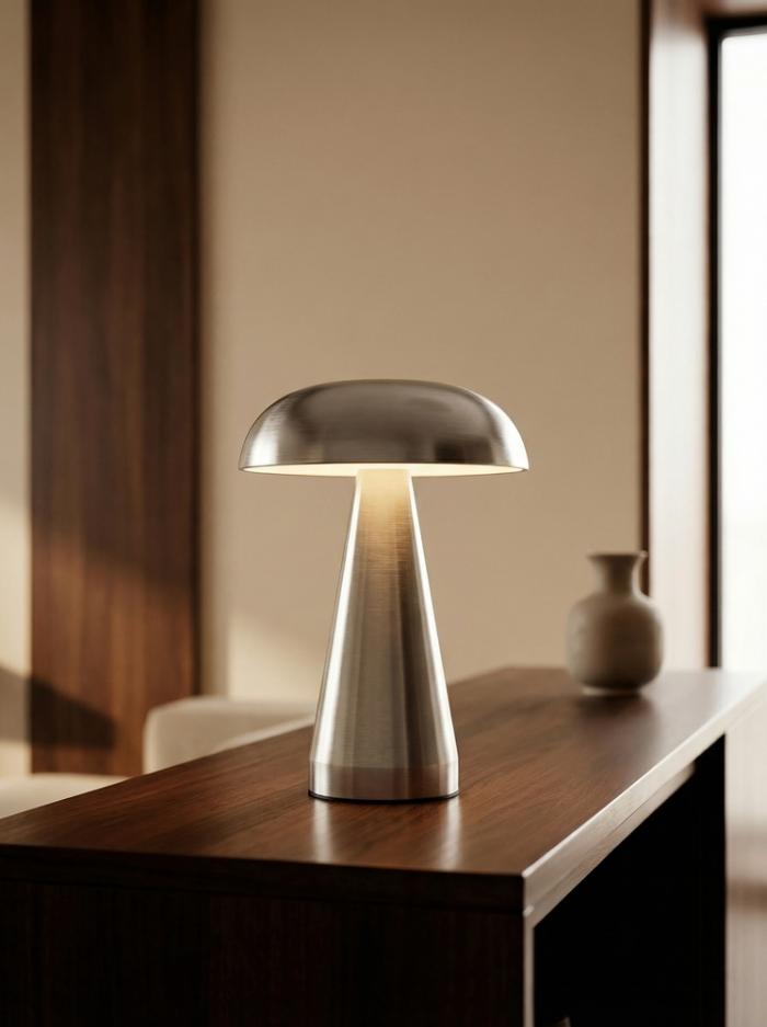 Светильник настольный портативный LED серебристый Camelion KD-904 C03