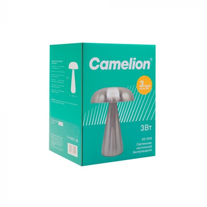 Светильник настольный портативный LED серебристый Camelion KD-904 C03
