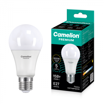 Светодиодная лампа Camelion Premium ЛОН Е27 15Вт 3000К