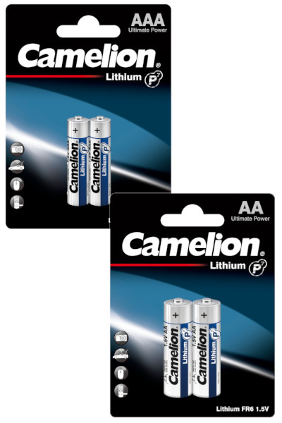 В продажу поступила долгожданная НОВИНКА - литиевые батарейки Camelion типоразмера АА и ААА.