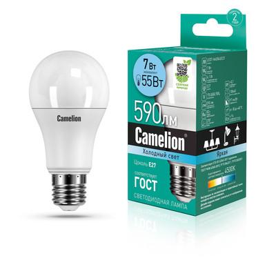 Camelion  LED7-A60/845/E27