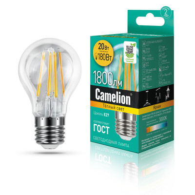 Camelion LED20-A60-FL/830/E27