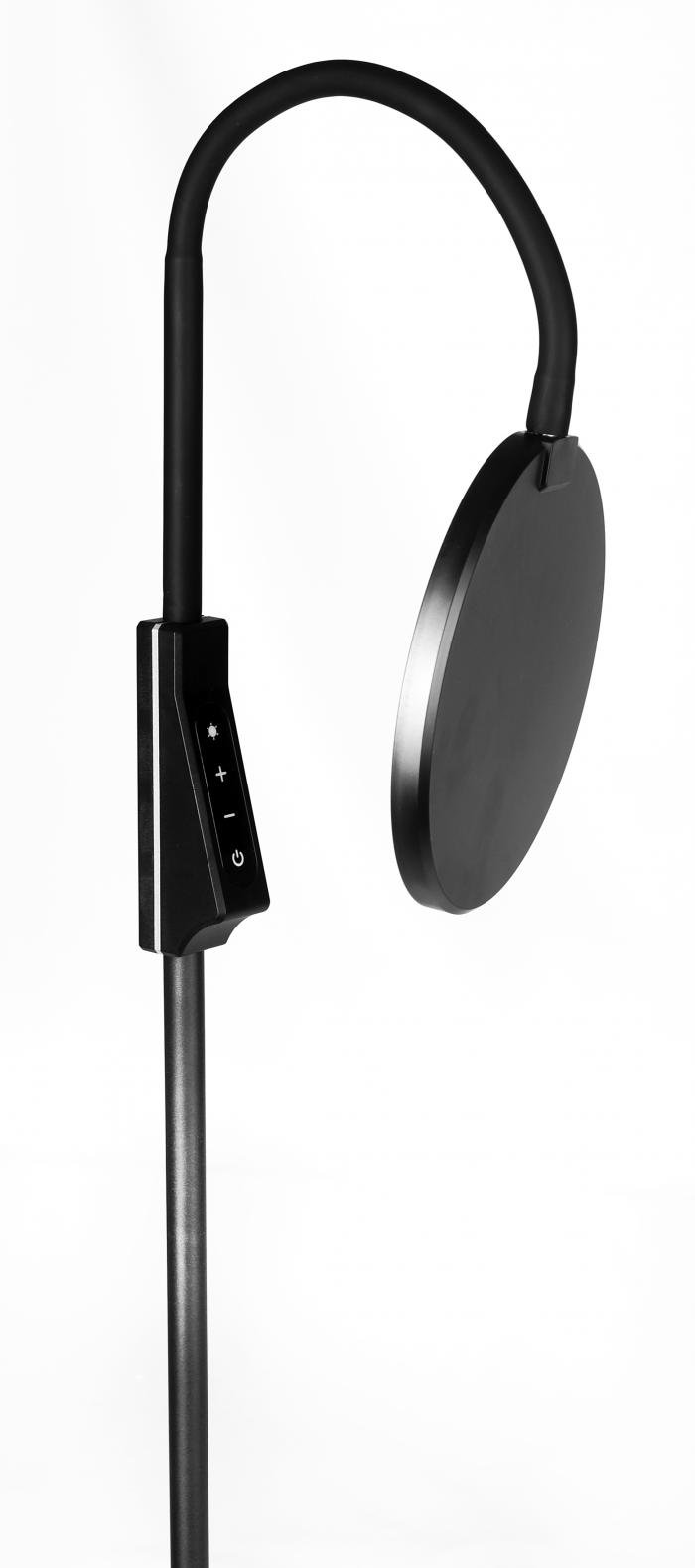 Светильник напольный Camelion KD-836F C02 чёрный LED