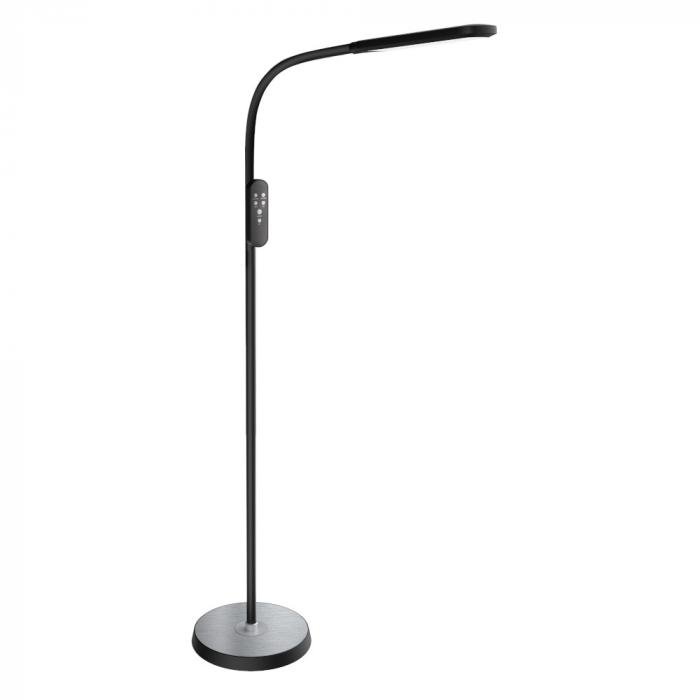 Светильник напольный Camelion KD-871F C02 чёрный LED
