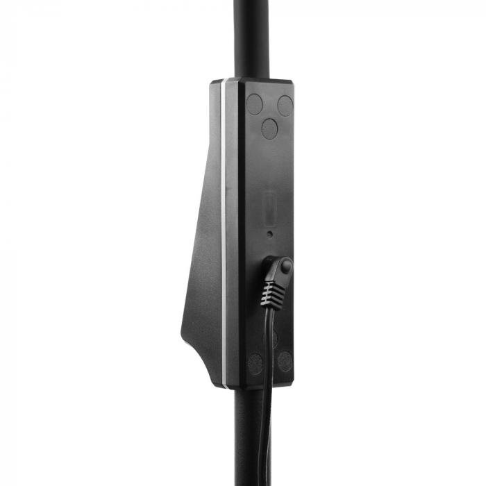 Светильник напольный Camelion KD-836F C02 чёрный LED